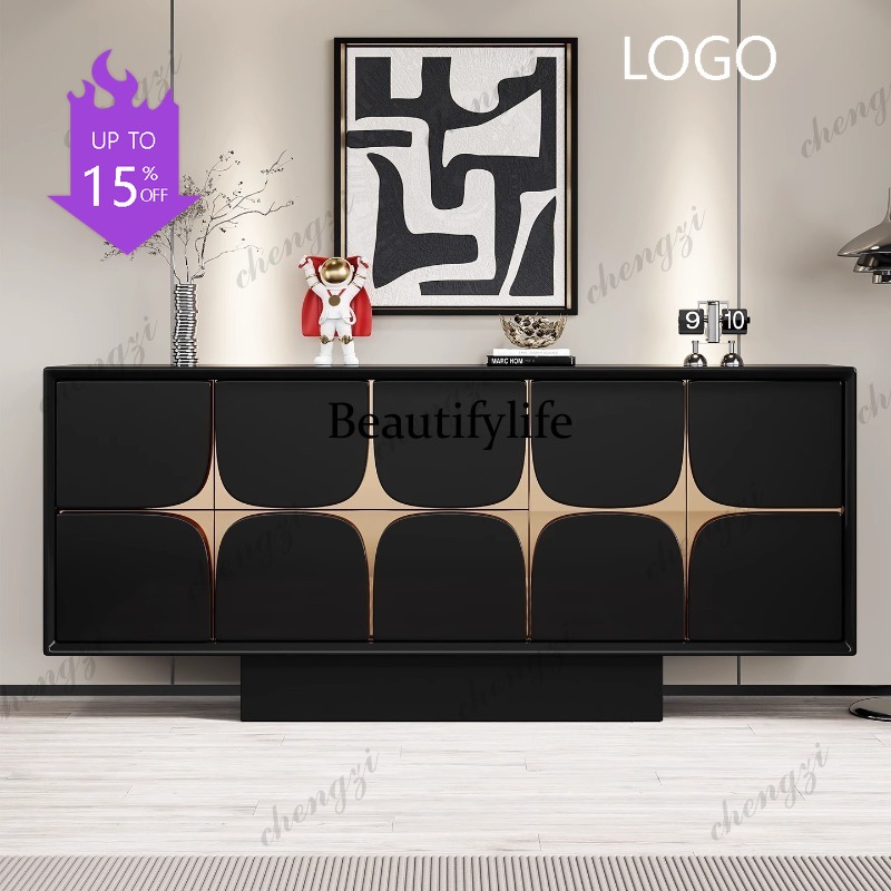 Lighting Decor Bedroom - D1089 Italian light luxury door cabinet