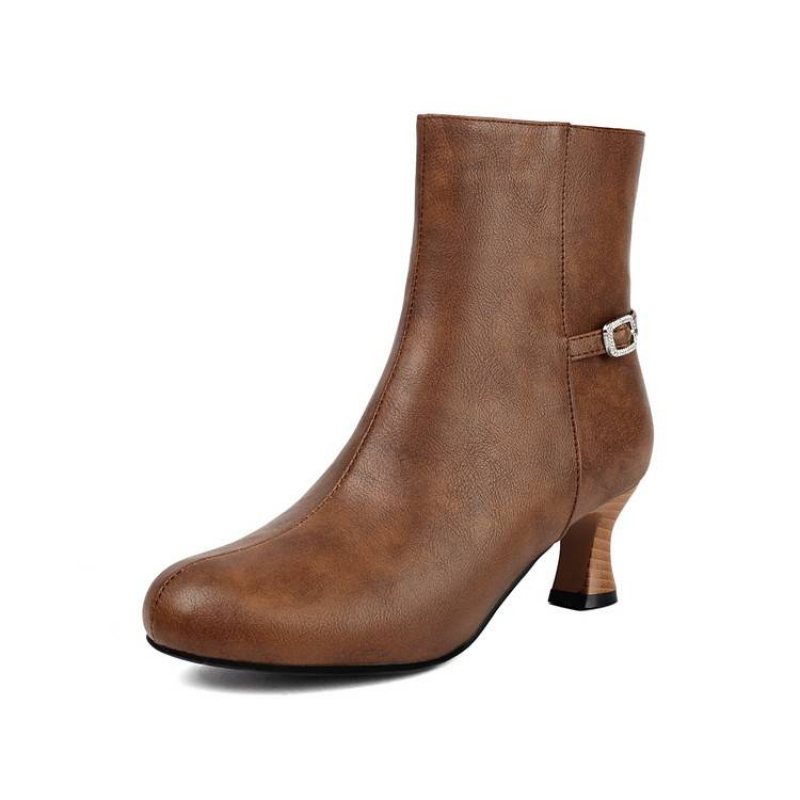 Up Lighting Decor - Thick Heel Zipper-up Big size Pikolinos