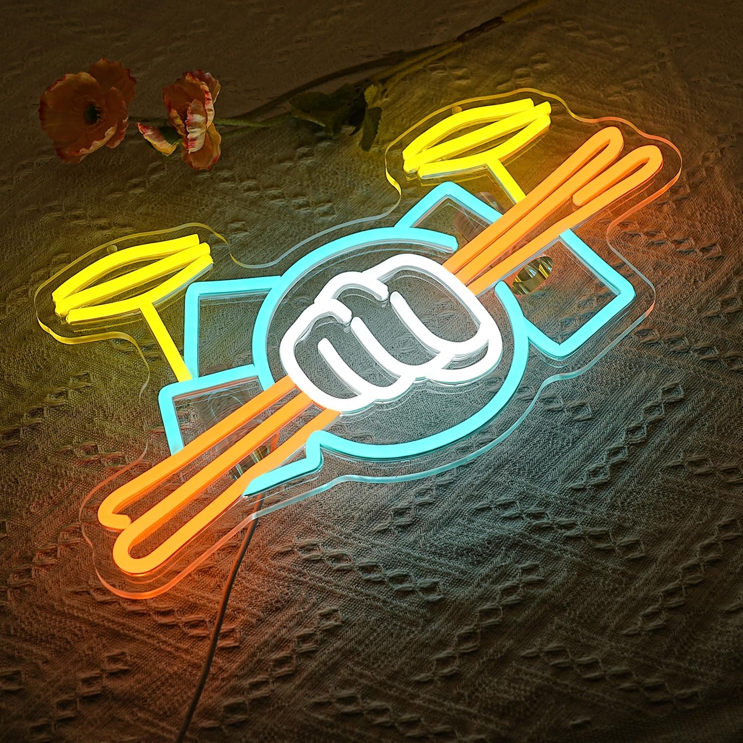 Drum Set Neon Sign USB Powered - огляд і ціна Lighting Decoration Ideas