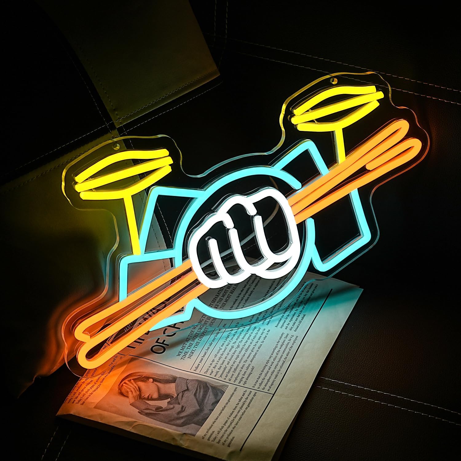 Drum Set Neon Sign USB Powered - огляд і ціна Lighting Decoration Ideas