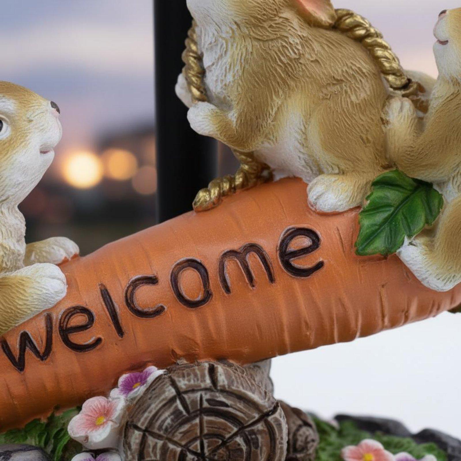 Solar Rabbit Statue Decorative - огляд і ціна Lighting Decoration Ideas
