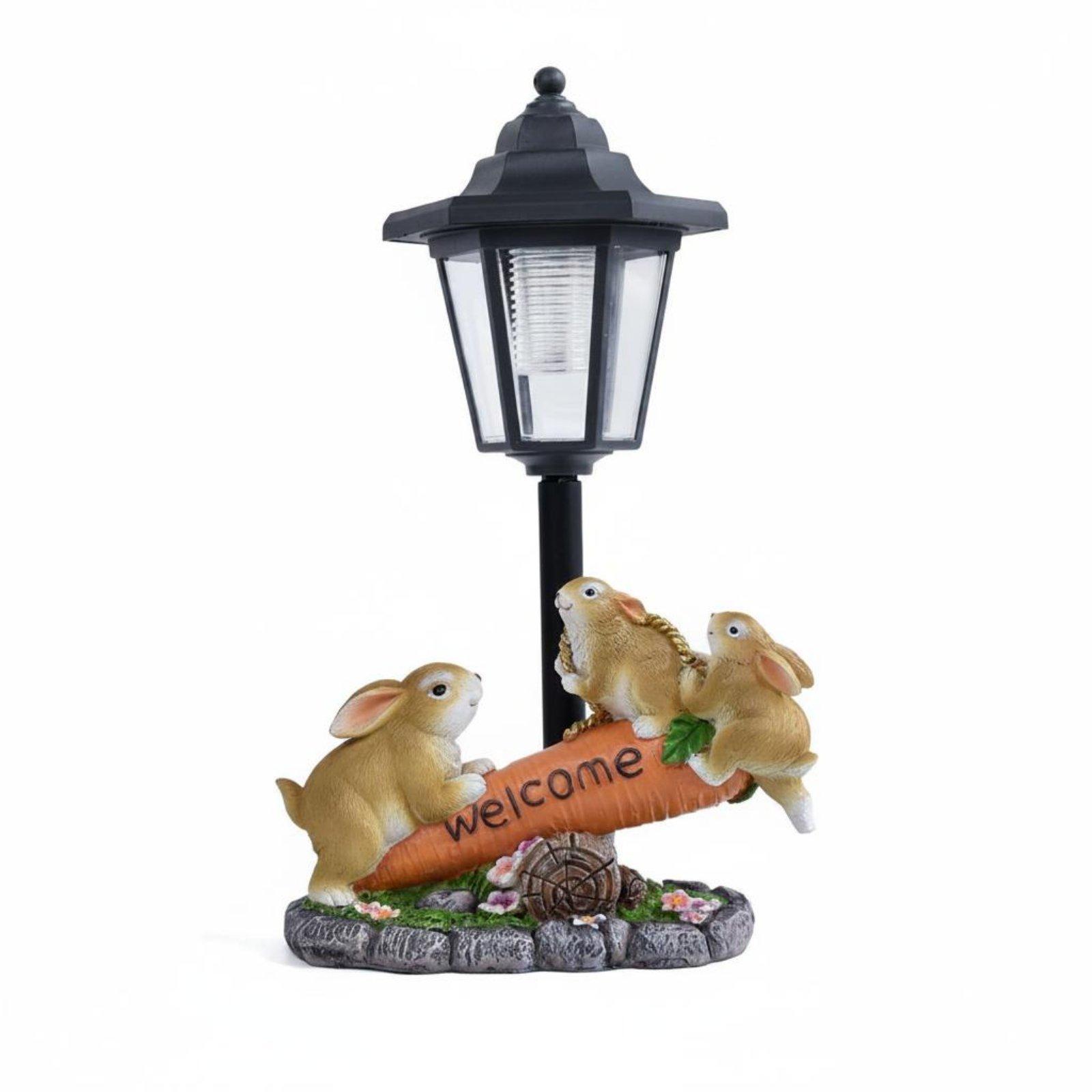 Solar Rabbit Statue Decorative - огляд і ціна Lighting Decoration Ideas