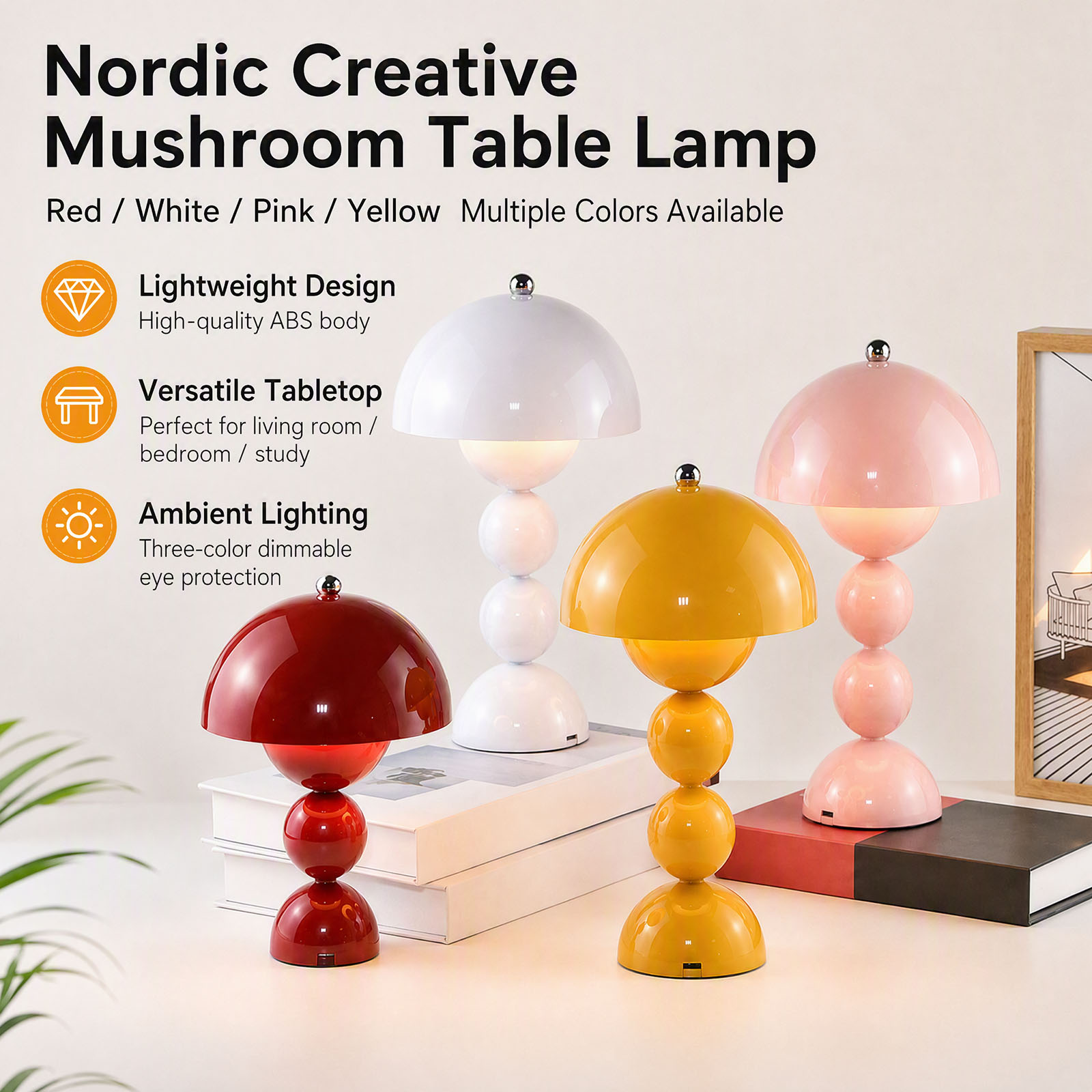 Mushroom Flower Bud Table Lamp - огляд і ціна Lighting Decor Bedroom