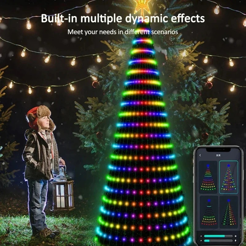 Christmas Star Tree Lights RGB - огляд і ціна Lighting Christmas Decor