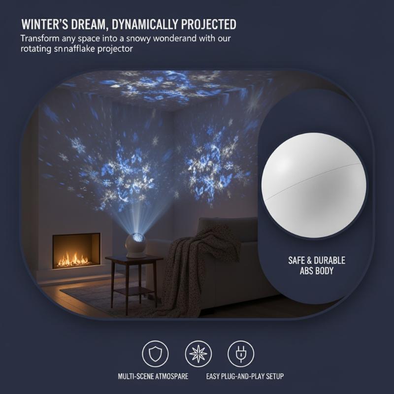 Christmas LED Snowflake Projec - огляд і ціна Lighting Christmas Decor