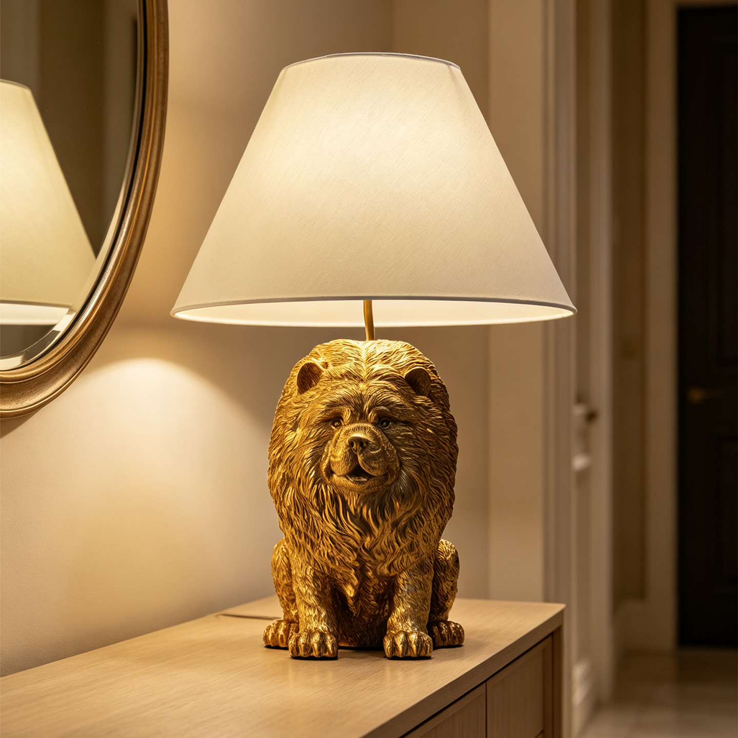 Creative Chow Chow Animal Resi - огляд і ціна Lighting Decor Bedroom