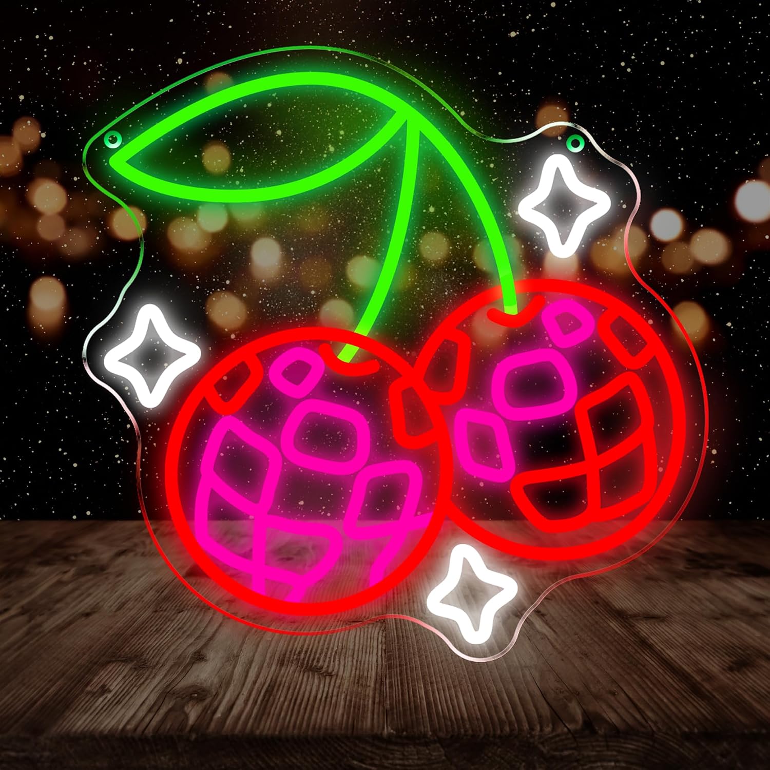 Disco Ball Cherry LED Neon Sig - огляд і ціна Lighting Christmas Decor